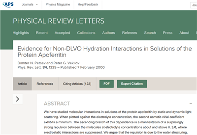 英文文獻(xiàn)（BI-200SM）Evidence for non-DLVO hydration interactions in solutions of the protein apoferritin
